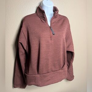 Athleta Fleece Lined Half Zip Pullover